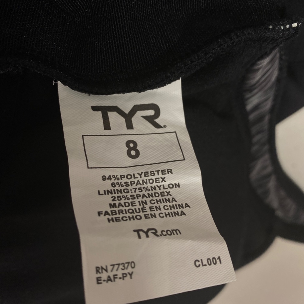 Tyr Solid Square Neck Black One Piece - image 4